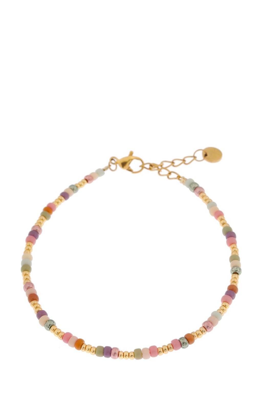 Label Kiki gold plated armband Pastello