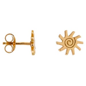 gold plated oorbellen Aurora Studs
