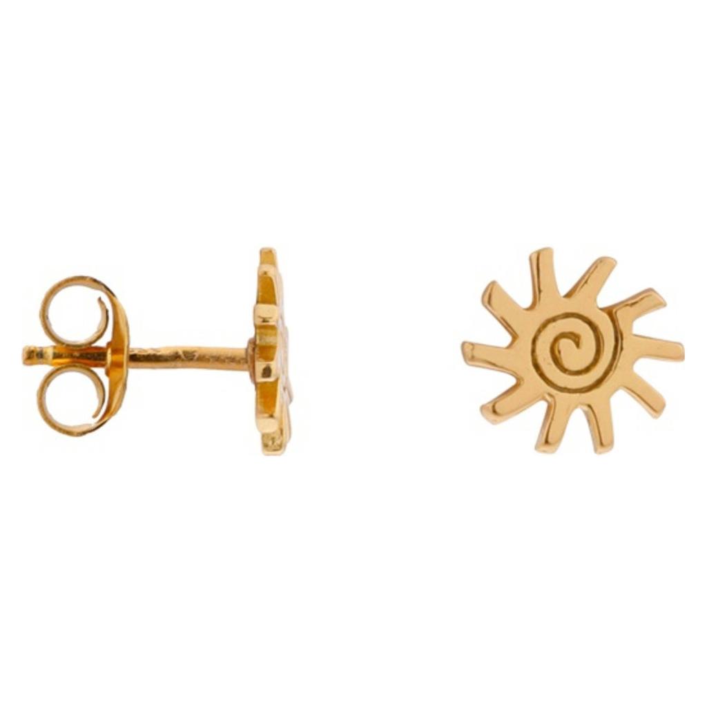 Label Kiki gold plated oorbellen Aurora Studs