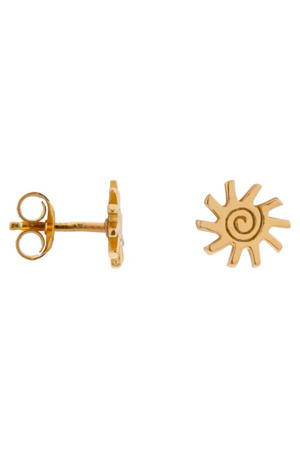 gold plated oorbellen Aurora Studs