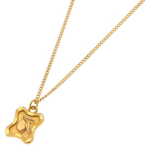 Label Kiki gold plated ketting Limone afbeelding