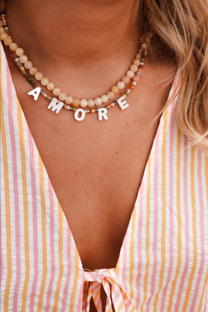 gold plated ketting Amore Pastello