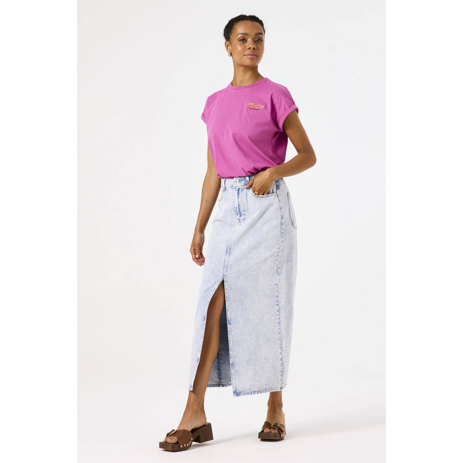 Garcia T-shirt roze
