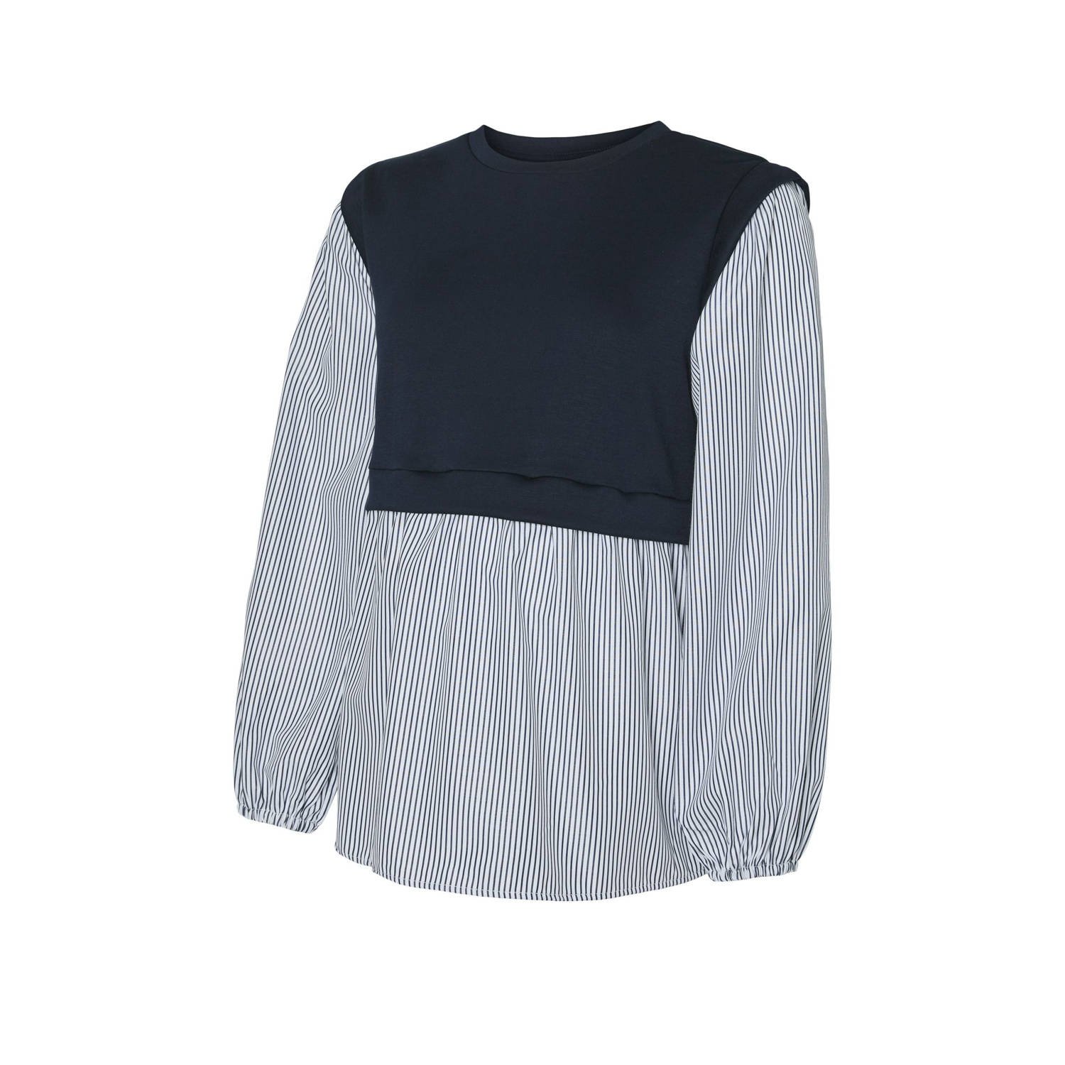 MAMALICIOUS zwangerschaps blousetop blauw