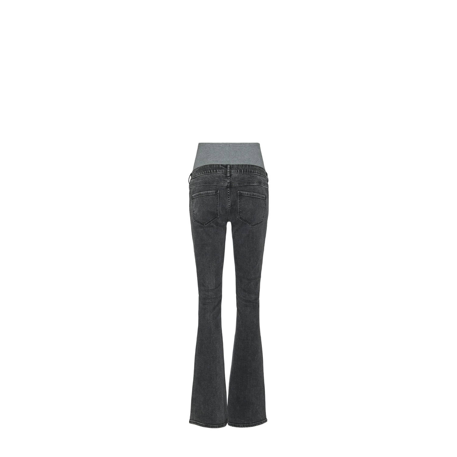 MAMALICIOUS zwangerschapskleding flared jeans black denim