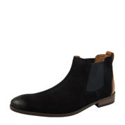 thumbnail: Van Lier Vienna suède chelsea boots donkerblauw