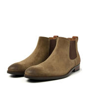 thumbnail: Van Lier Vienna suède chelsea boots grijsgroen