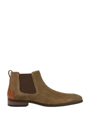 Vienna suède chelsea boots grijsgroen