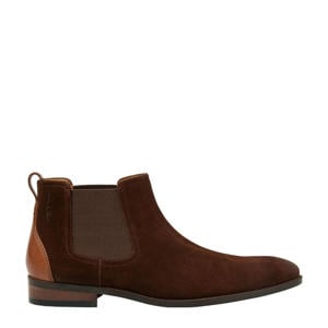 Vienna suède chelsea boots bruin