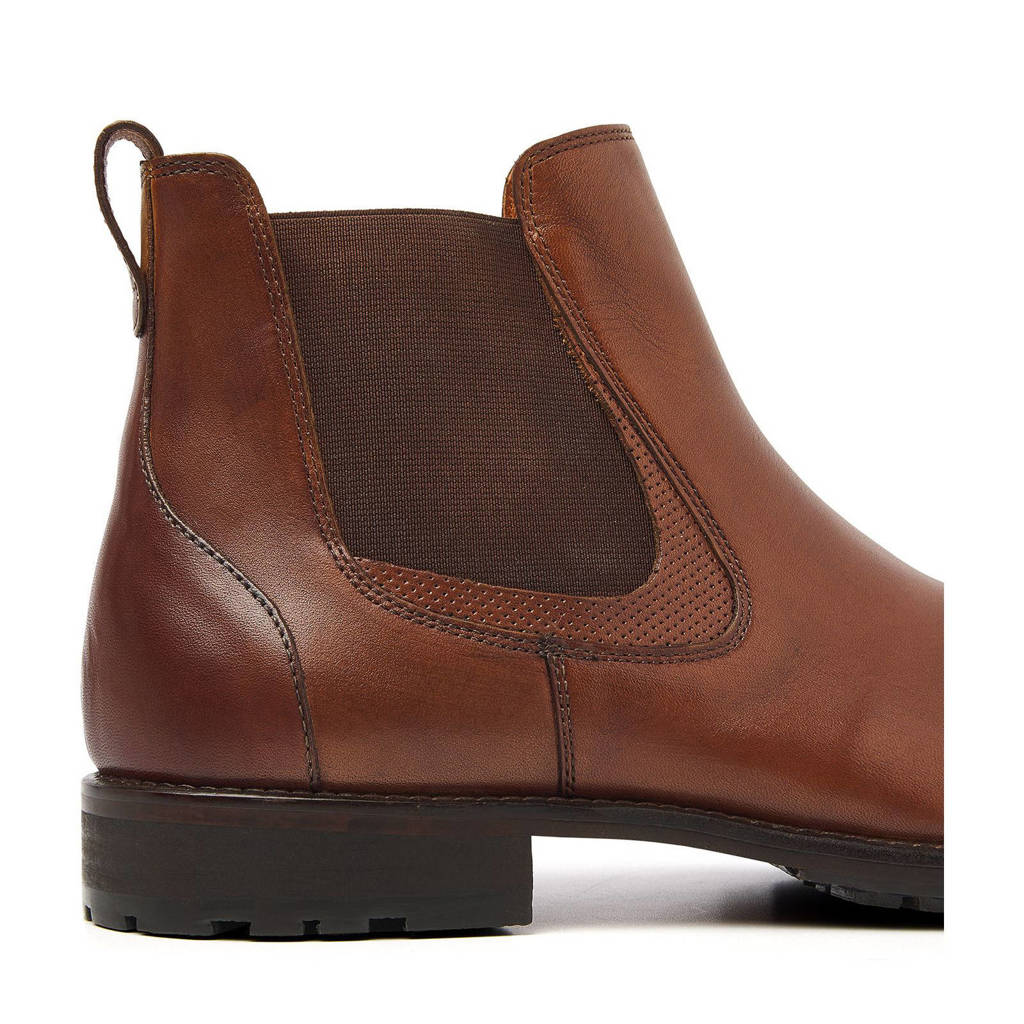 ANUFER Heren Coole Retro Lederen Chelsea Laarzen Enkel Hoog Kleding
