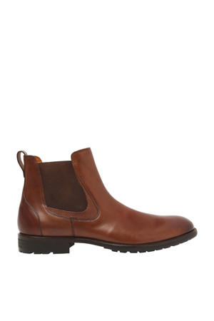 Henry leren chelsea boots cognac
