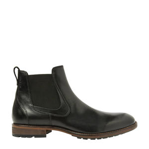 Henry  leren chelsea boots zwart
