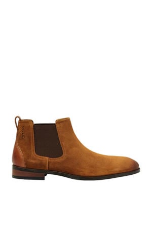 Vienna suède chelsea boots cognac