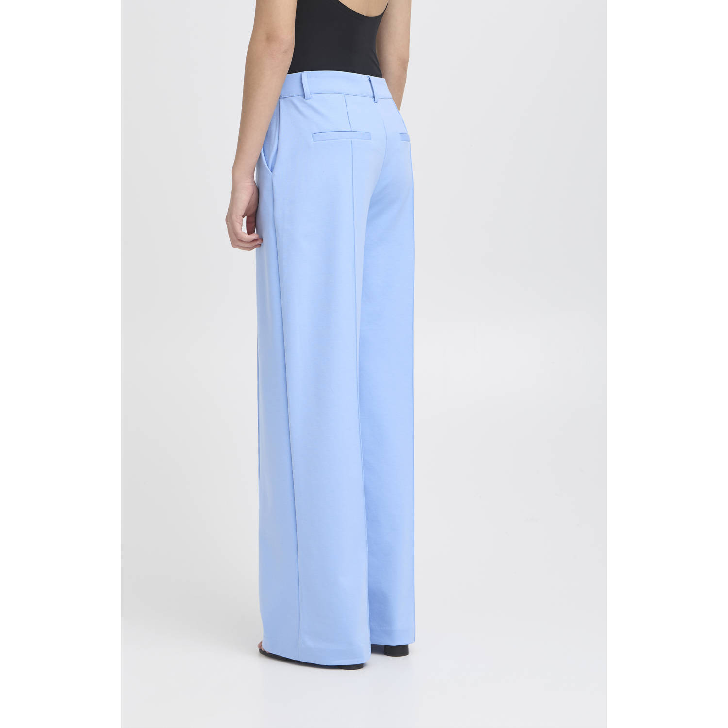 ICHI wide leg pantalon