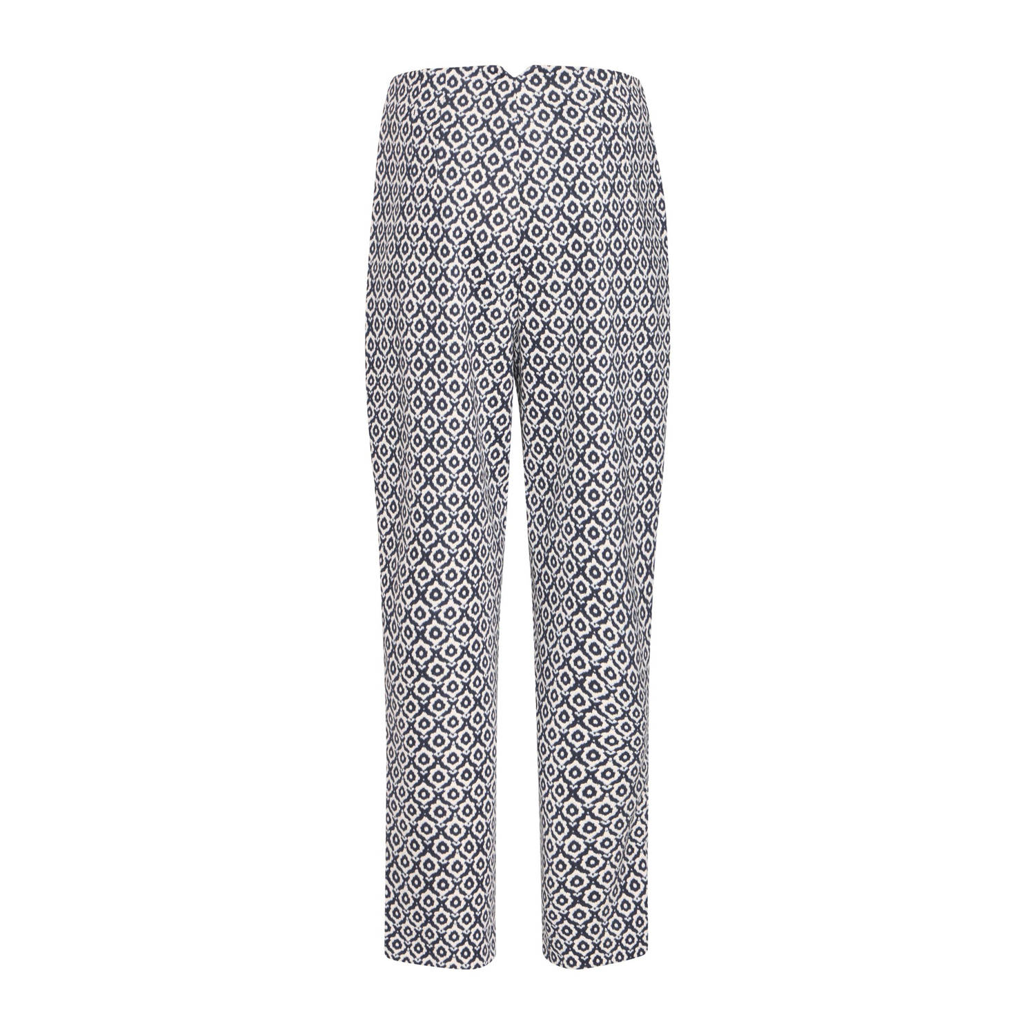 ICHI slim pantalon blauw