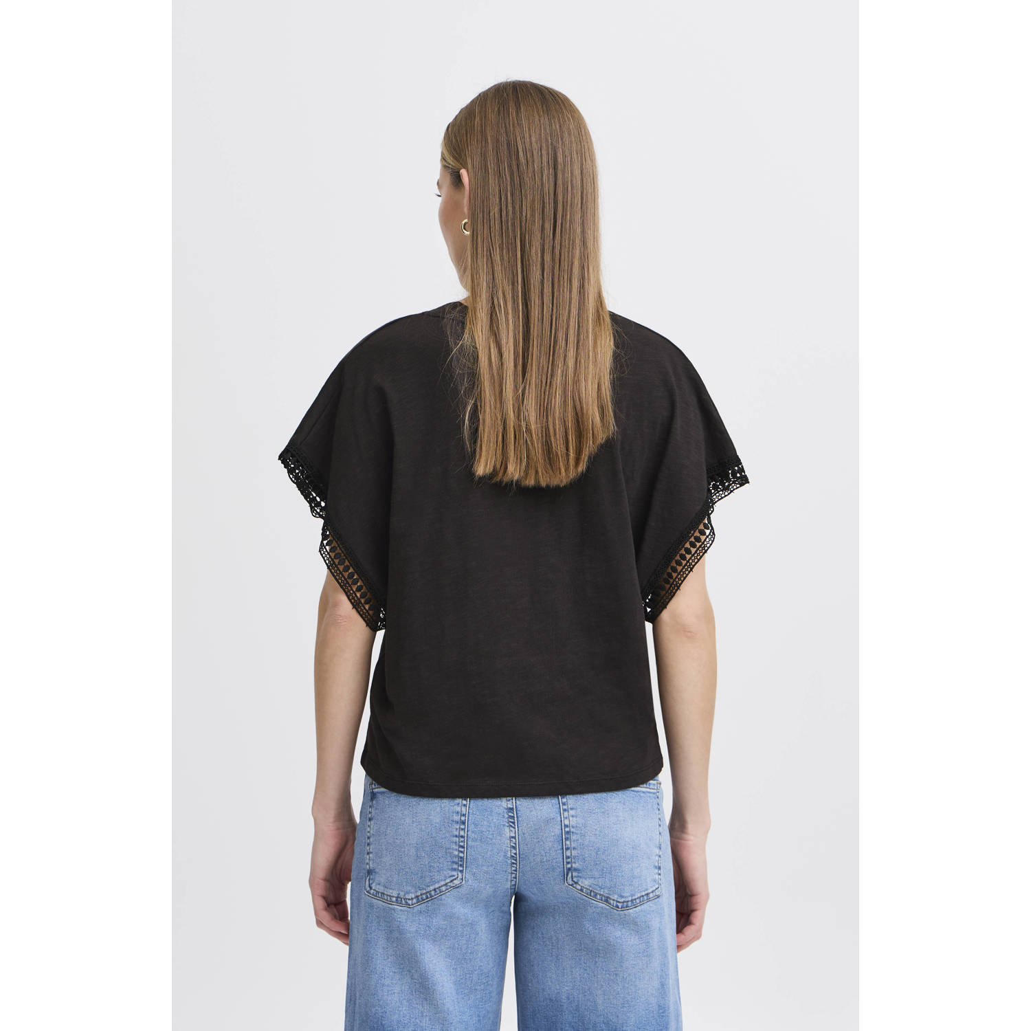 ICHI T-shirt zwart