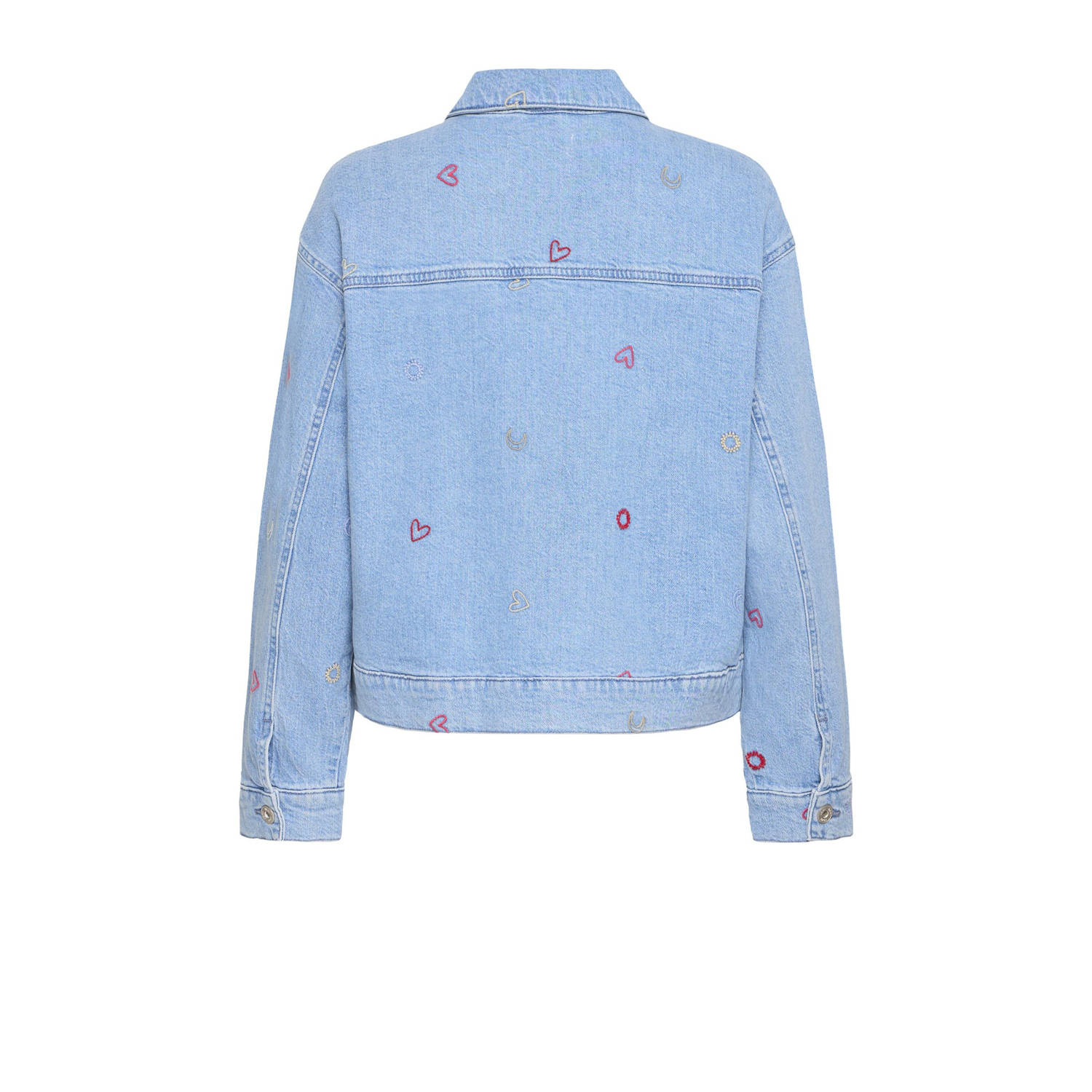 ICHI spijkerjas light blue denim