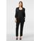 PIECES straight fit broek zwart met glitter PCBOSELLA