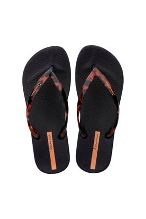 Anatomic Connect teenslippers zwart/oranje
