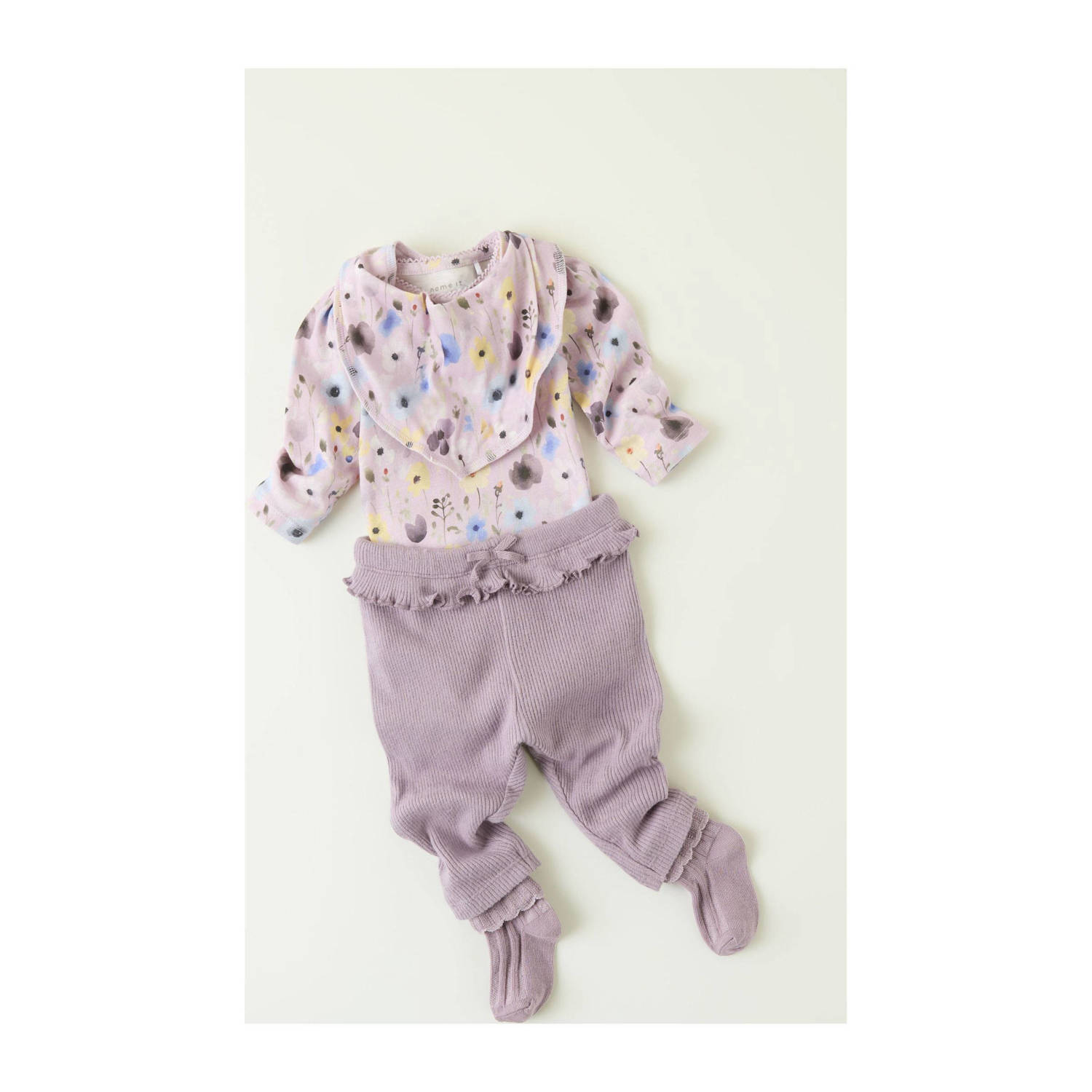 NAME IT BABY slim legging paars