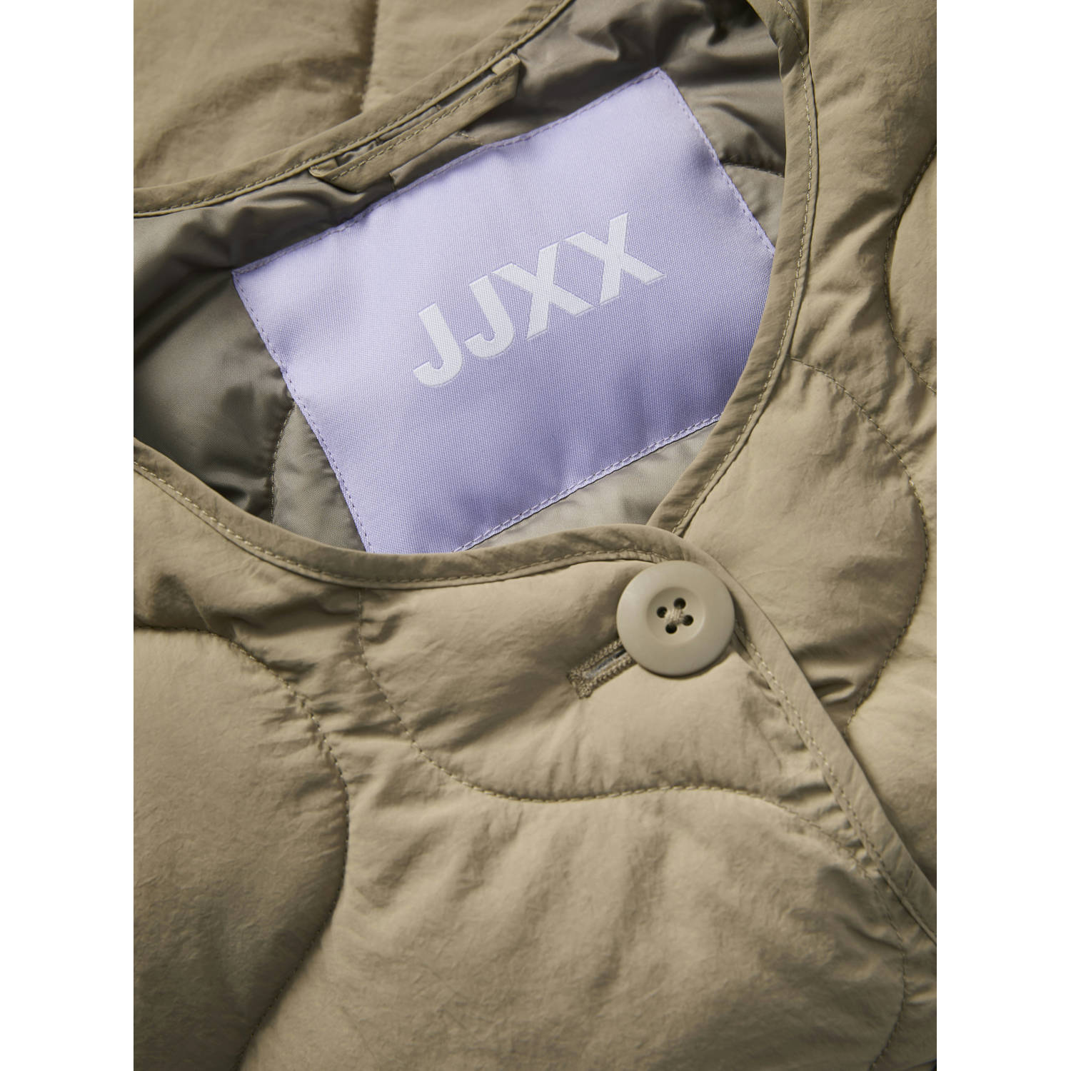 JJXX gewatteerde jas quilted groen
