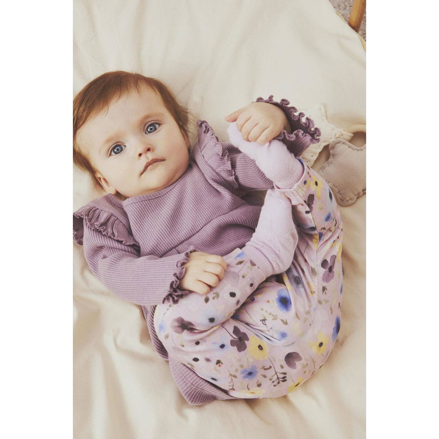 NAME IT BABY korte jurk paars