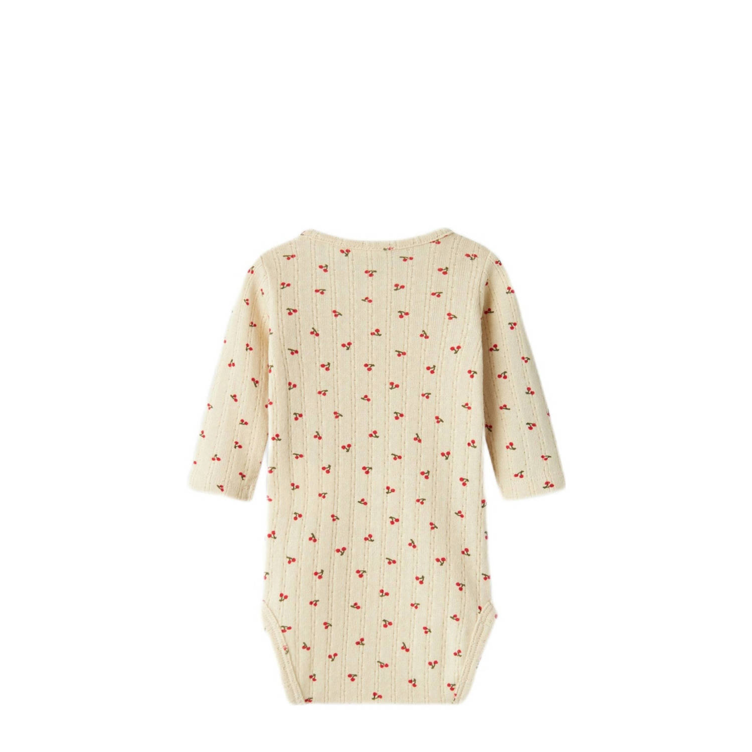NAME IT BABY romper NBFBILIA ecru rood