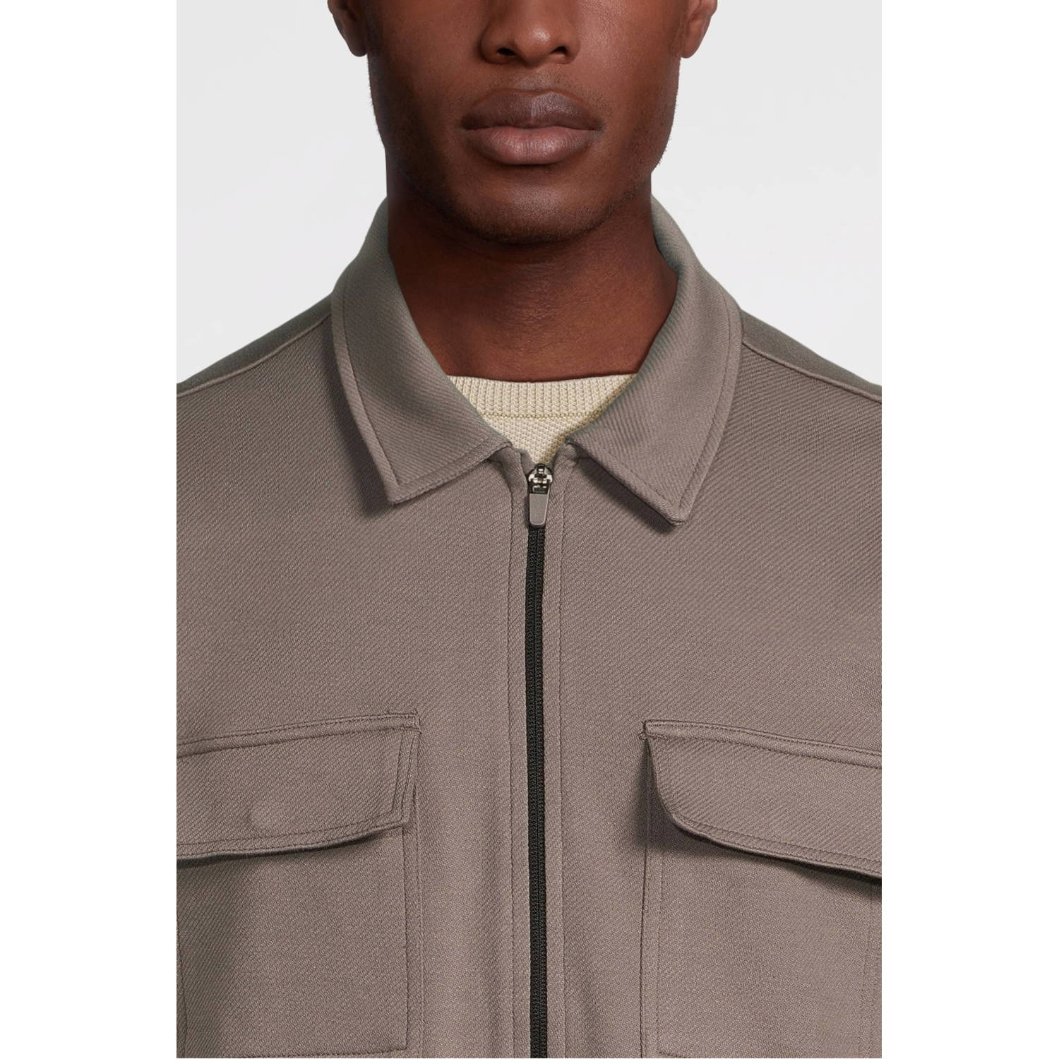 Cars overshirt taupe
