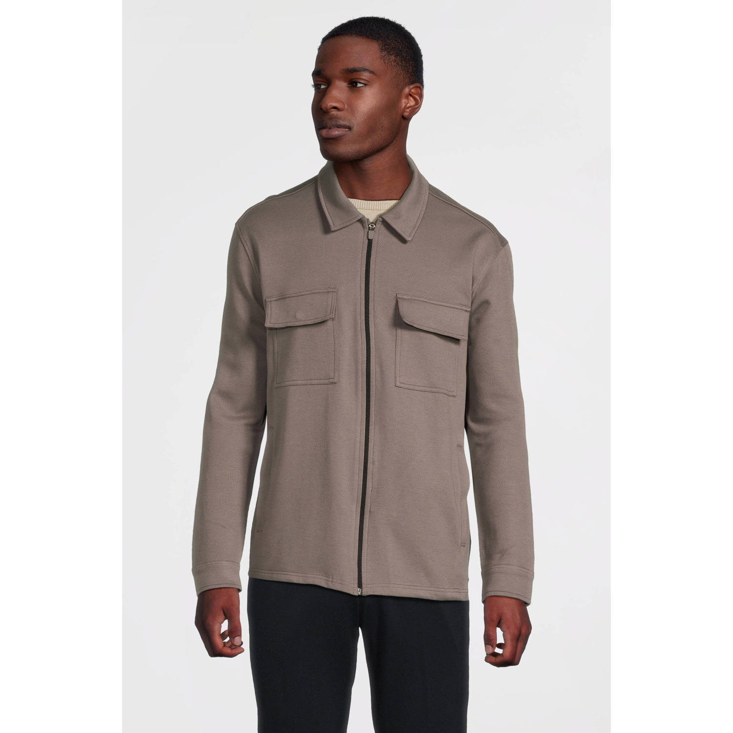 Cars overshirt taupe