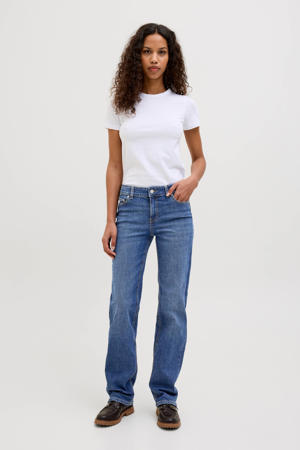 regular waist medium blue denim