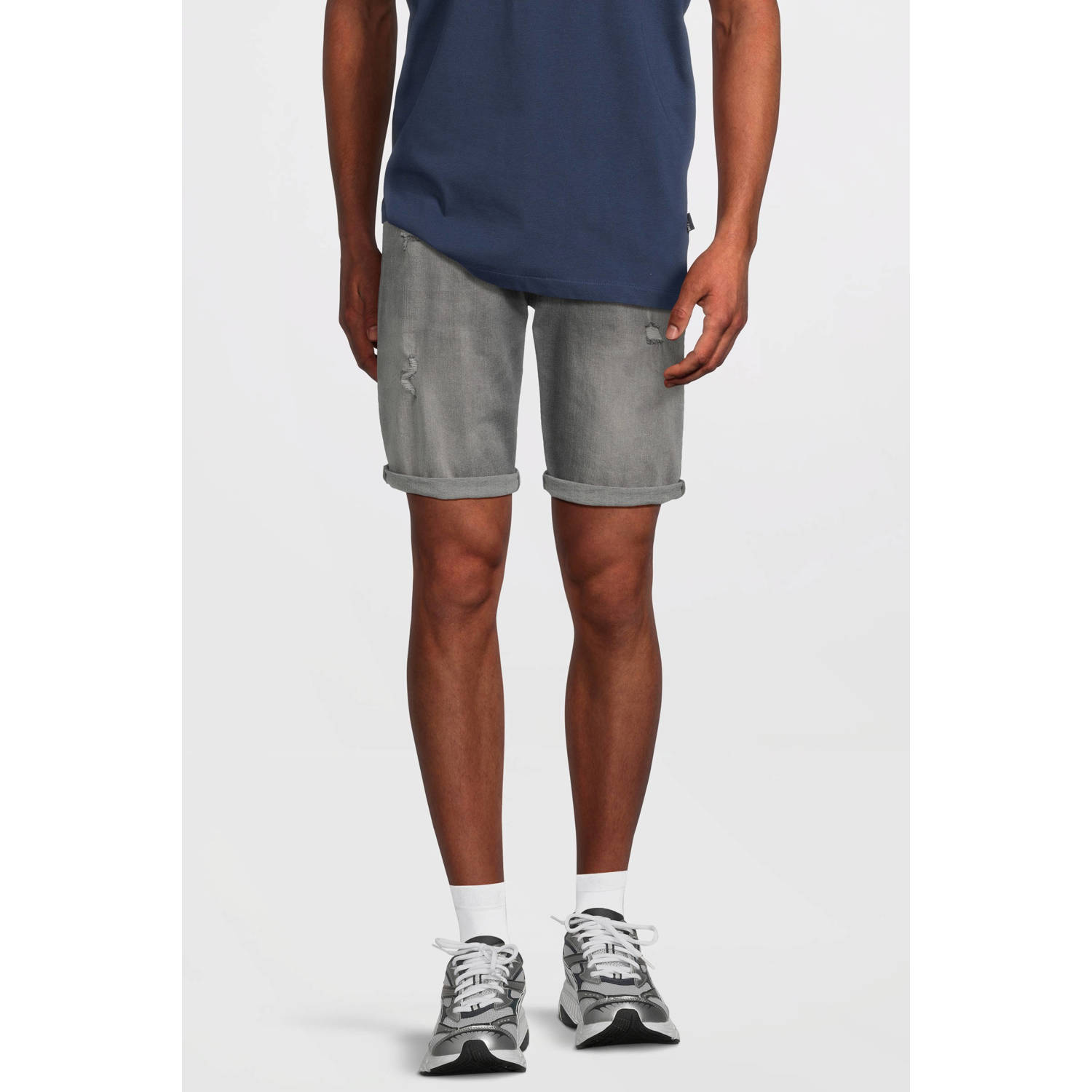 Cars denim regular short grijs