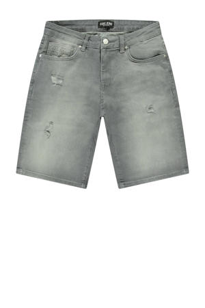 denim regular short grijs