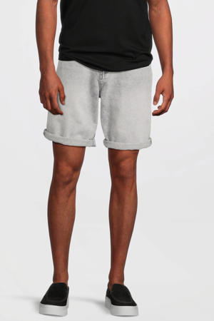 denim regular short lichtgrijs
