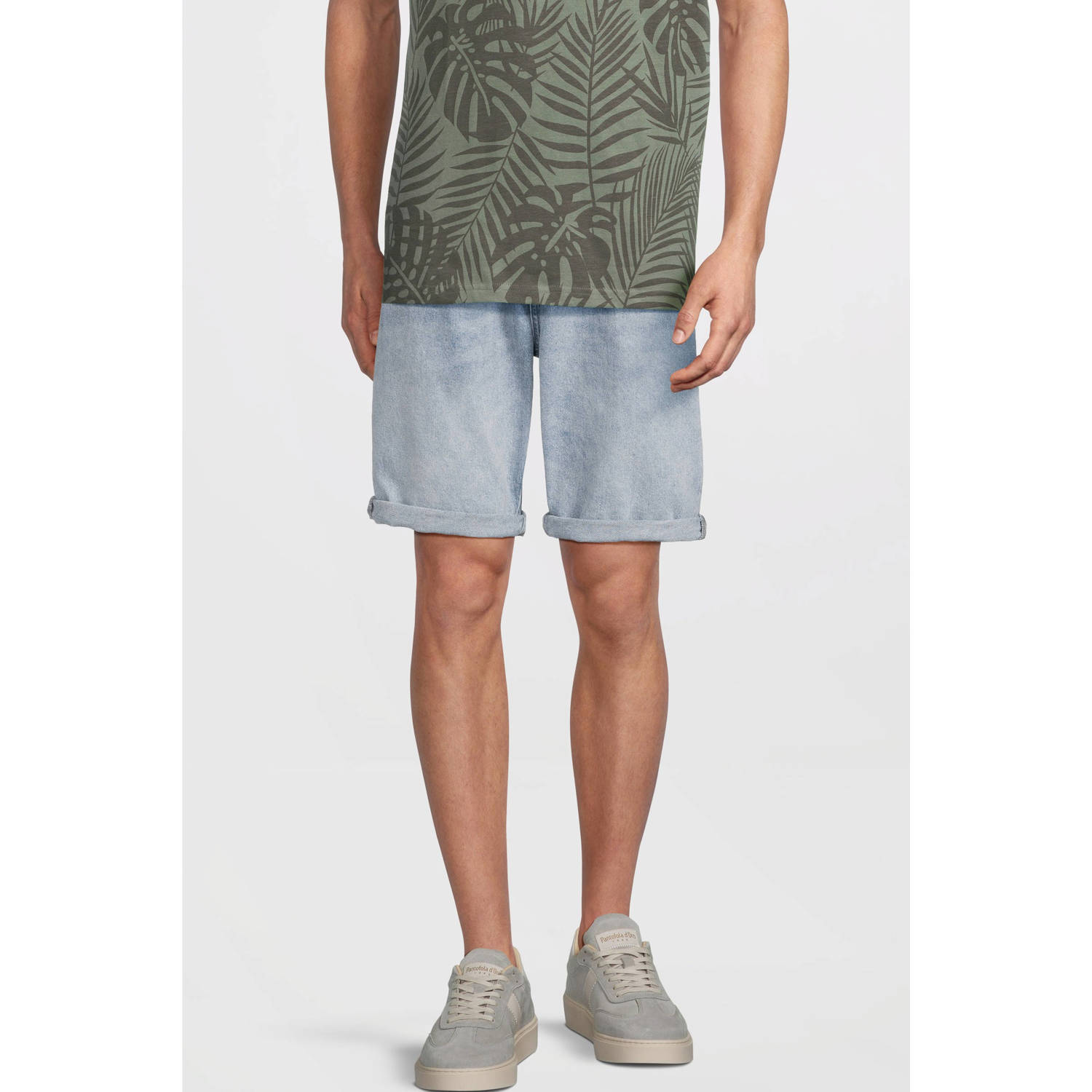 Cars denim regular short lichtblauw