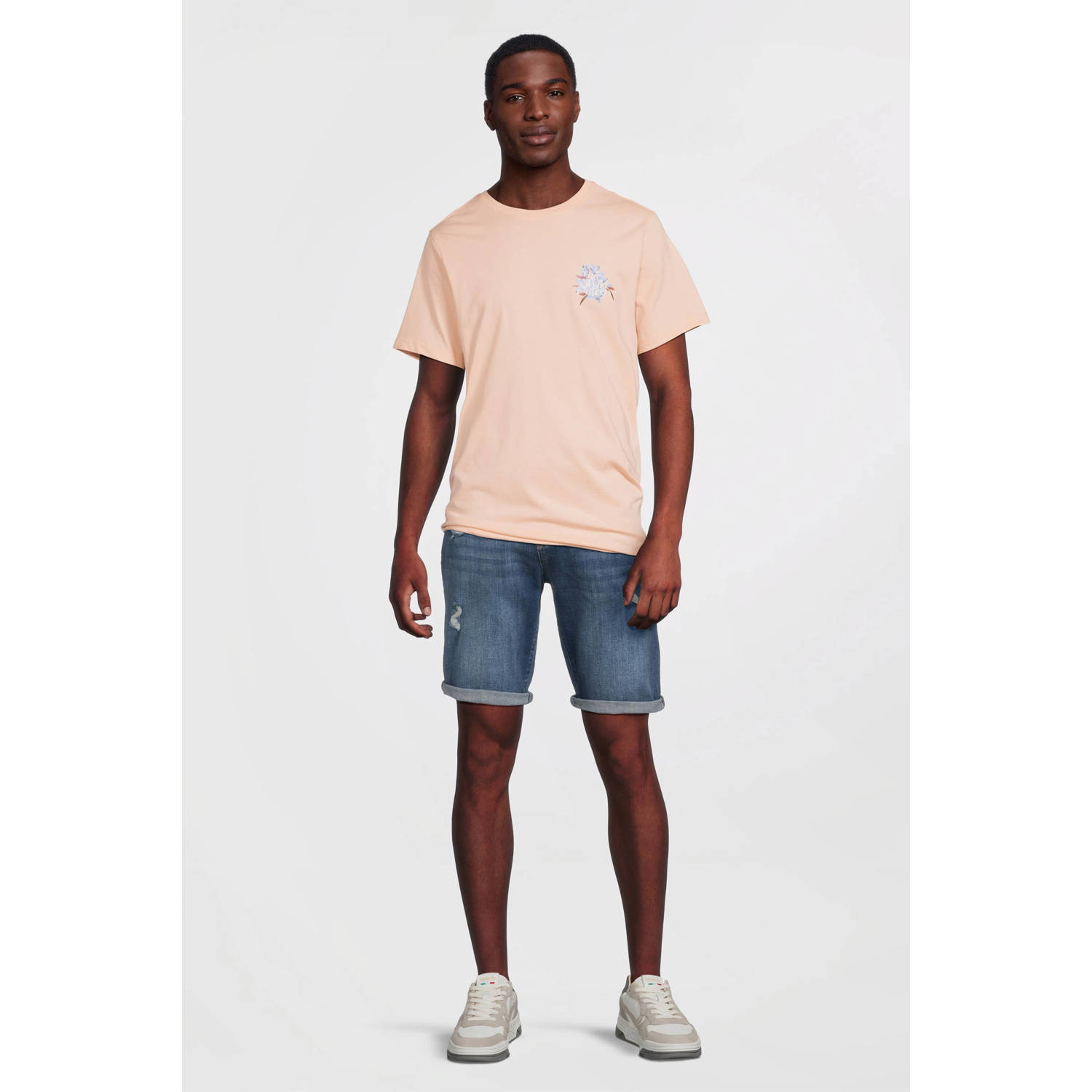 Cars denim regular short blauw