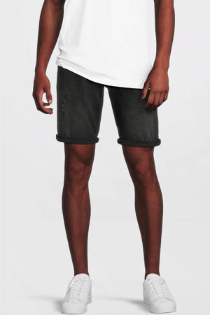 denim regular short zwart