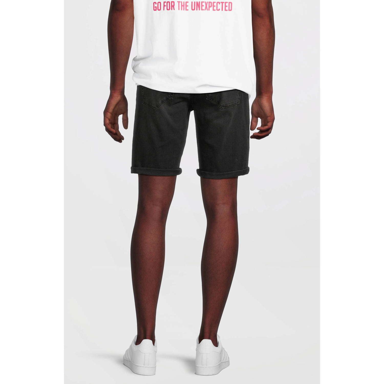Cars denim regular short zwart