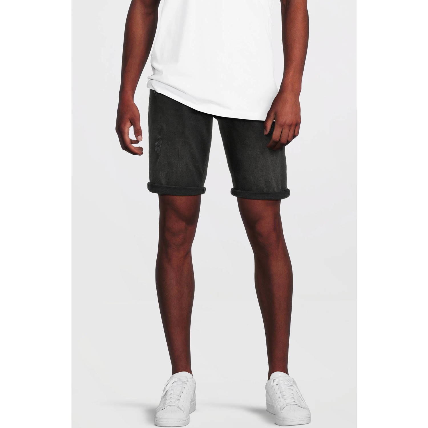 Cars denim regular short zwart