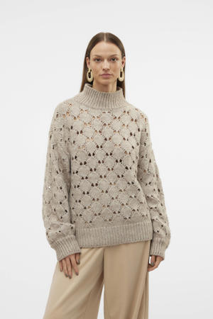 gebreide trui beige