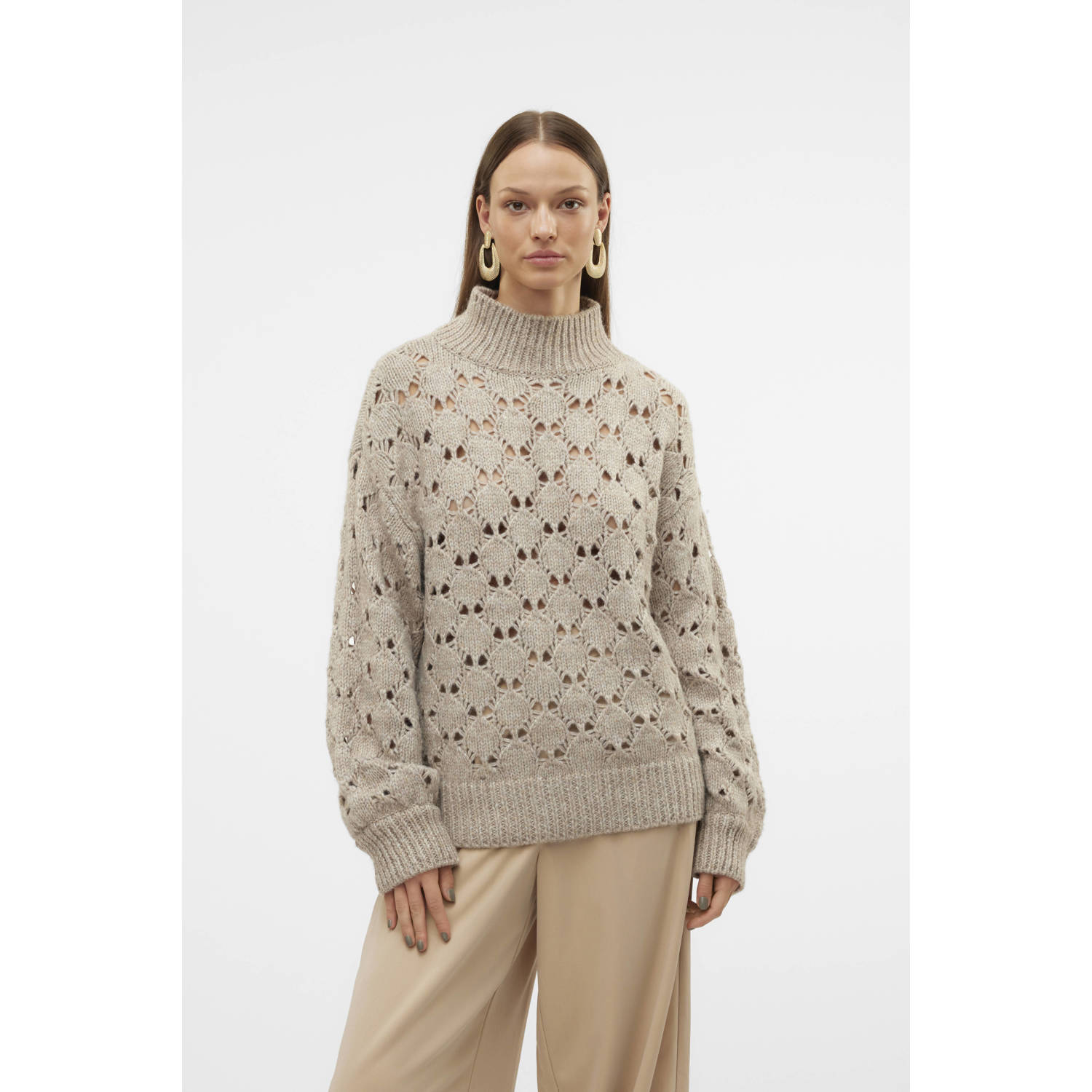 AWARE gebreide trui beige