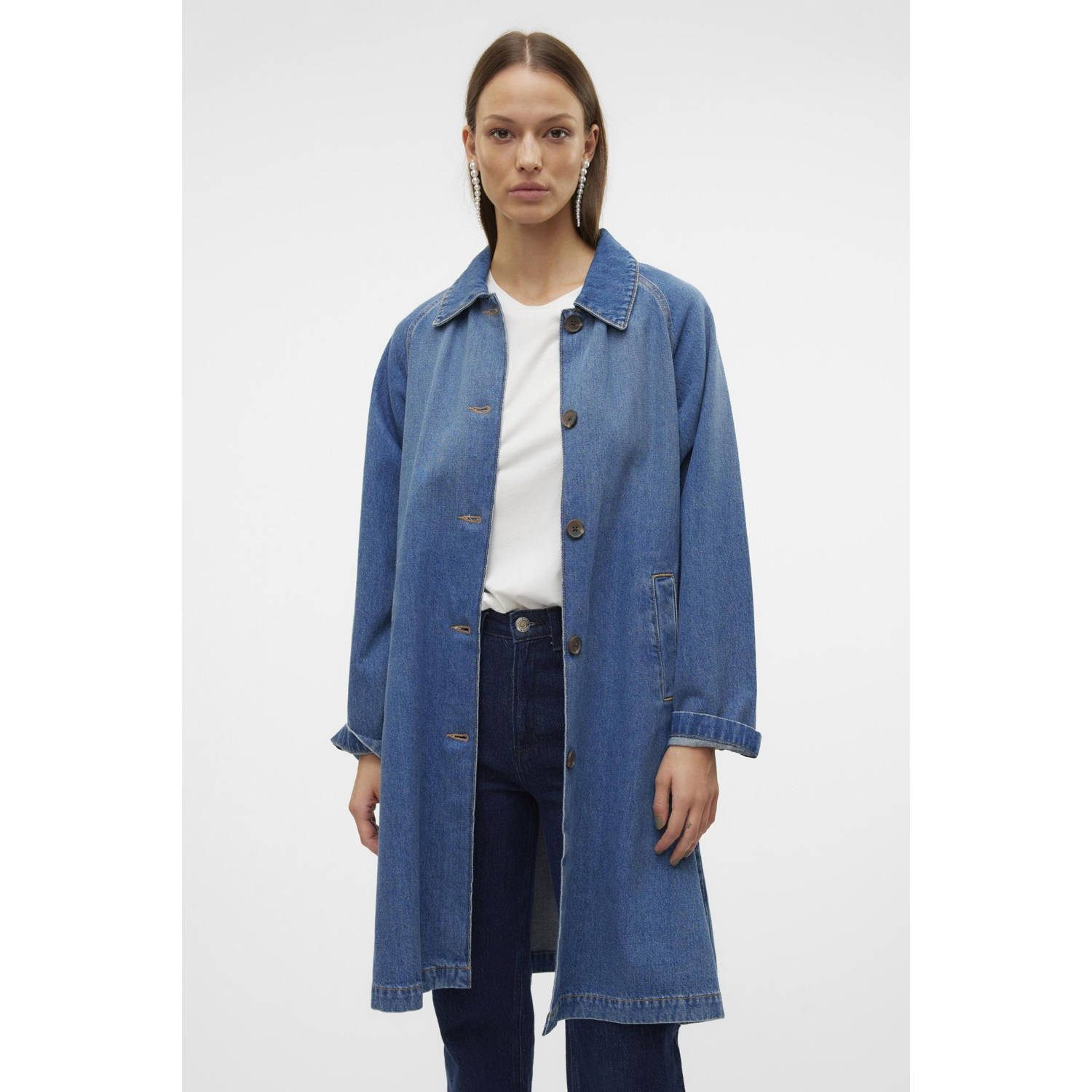 AWARE spijkerjas medium blue denim