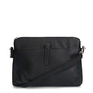 leren crossbody tas zwart
