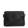 Manfield leren crossbody tas zwart