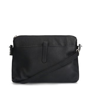 leren crossbody tas zwart