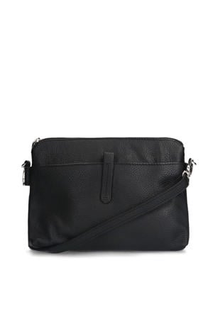 leren crossbody tas zwart