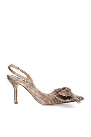 slingback pumps goud