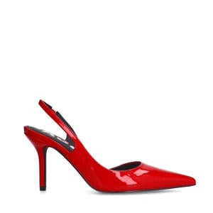 lak slingback pumps rood