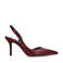 Sacha   slingback pumps met slangenprint rood/zwart