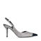 Sacha slingback pumps zilver/zwart