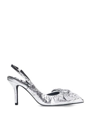 slingback pumps zilver